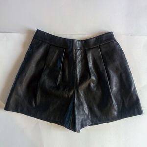 ZARA Faux Leather Shorts